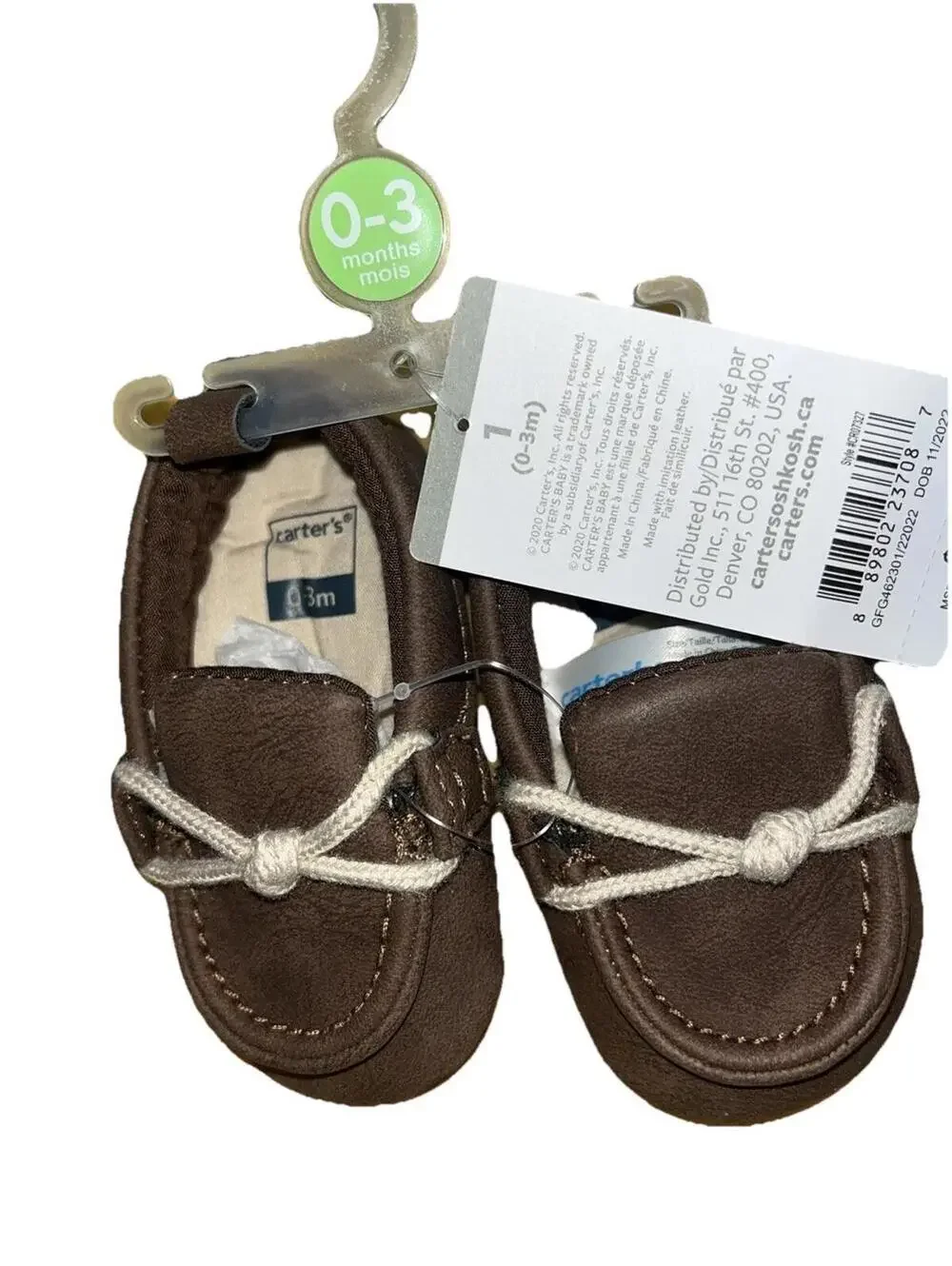 Carter’s Brown Leather Loafer for Toddler 0-3M